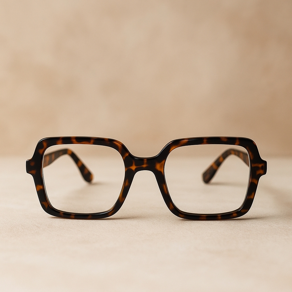 Tortoise Square Frame Glasses